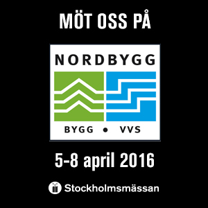 Besök oss på Nordbygg 5-8 april