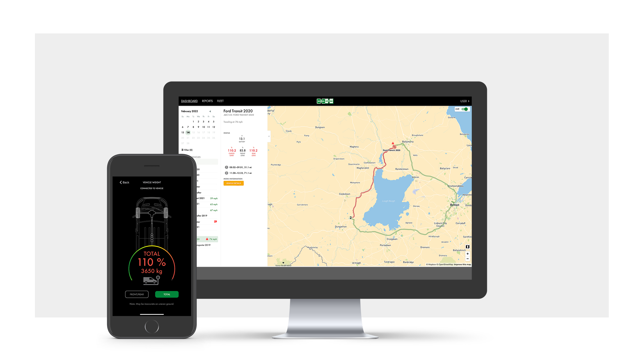 Optimera din fordonsflotta med Modul-Connect PRO’s  unika moduler kopplat till kundportalen 